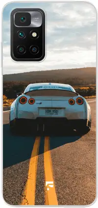 Silver Sports Car Redmi 10
