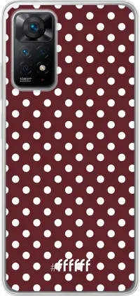 Burgundy Dots Redmi Note 11 Pro