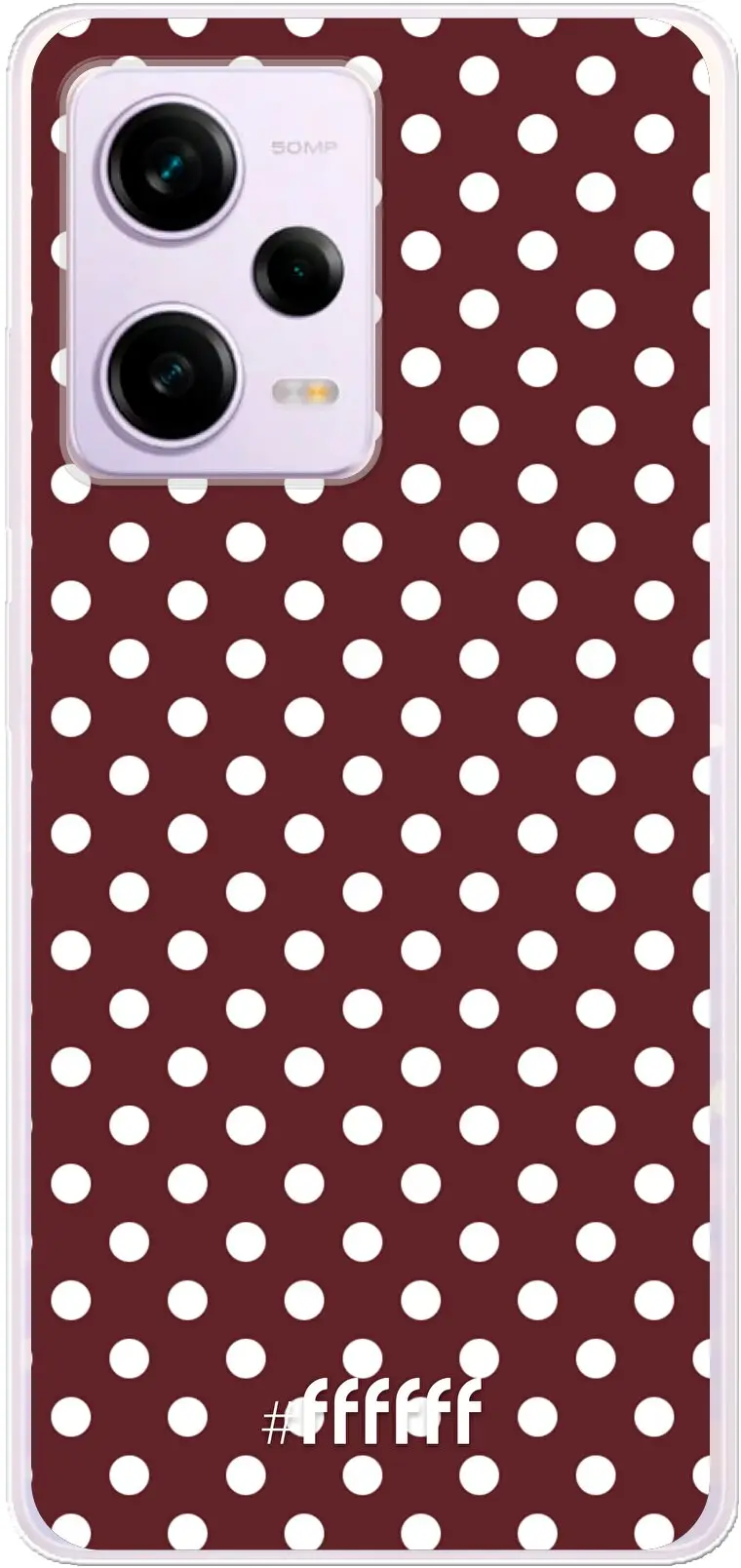 Burgundy Dots Redmi Note 12