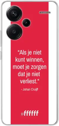 AFC Ajax Quote Johan Cruijff Redmi Note 13 Pro