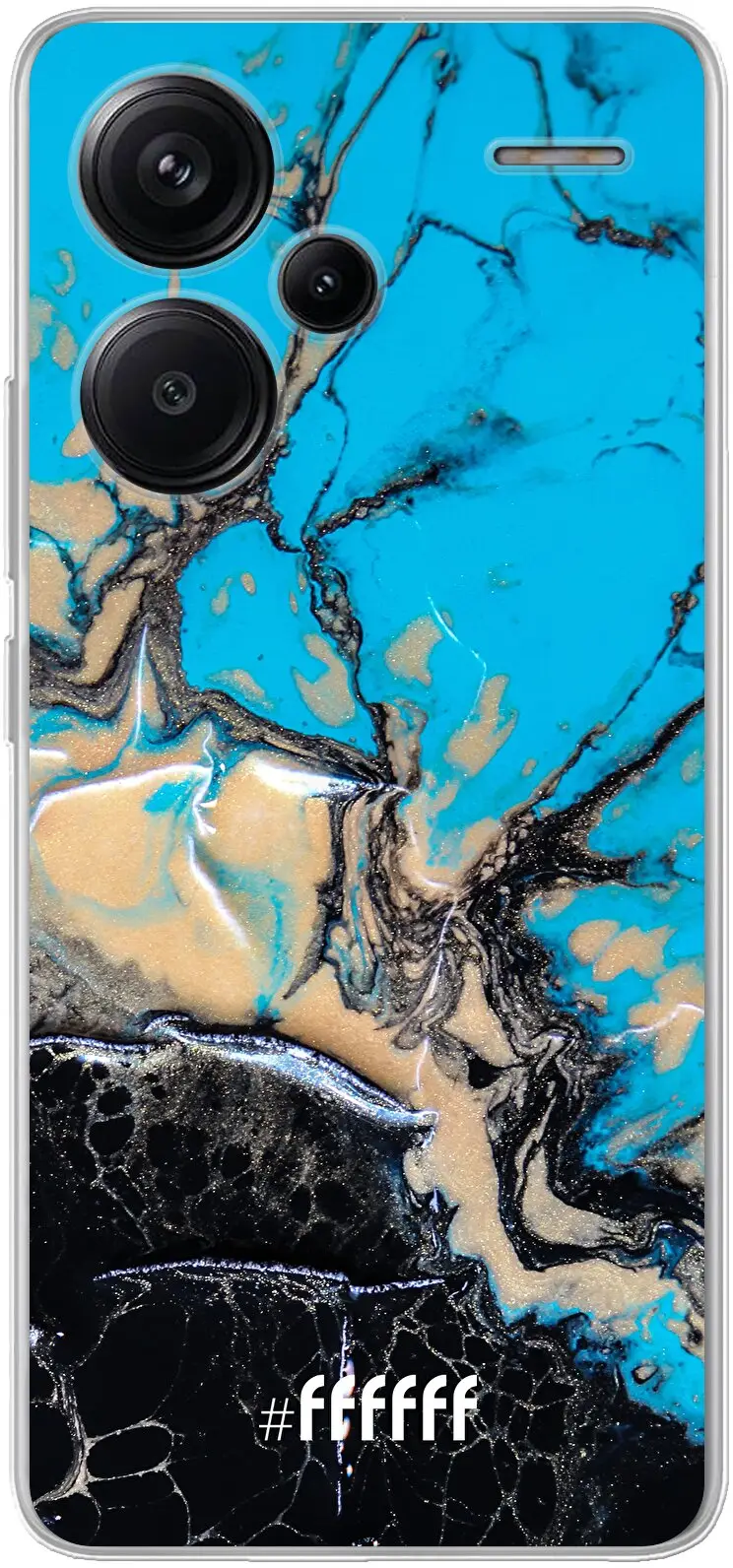 Blue meets Dark Marble Redmi Note 13 Pro