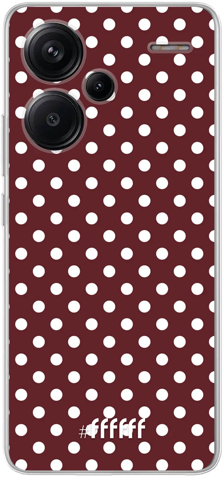 Burgundy Dots Redmi Note 13 Pro