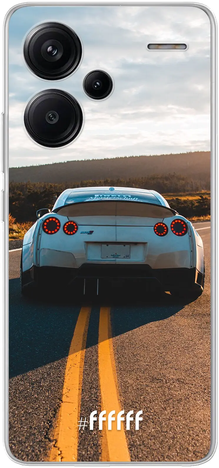 Silver Sports Car Redmi Note 13 Pro