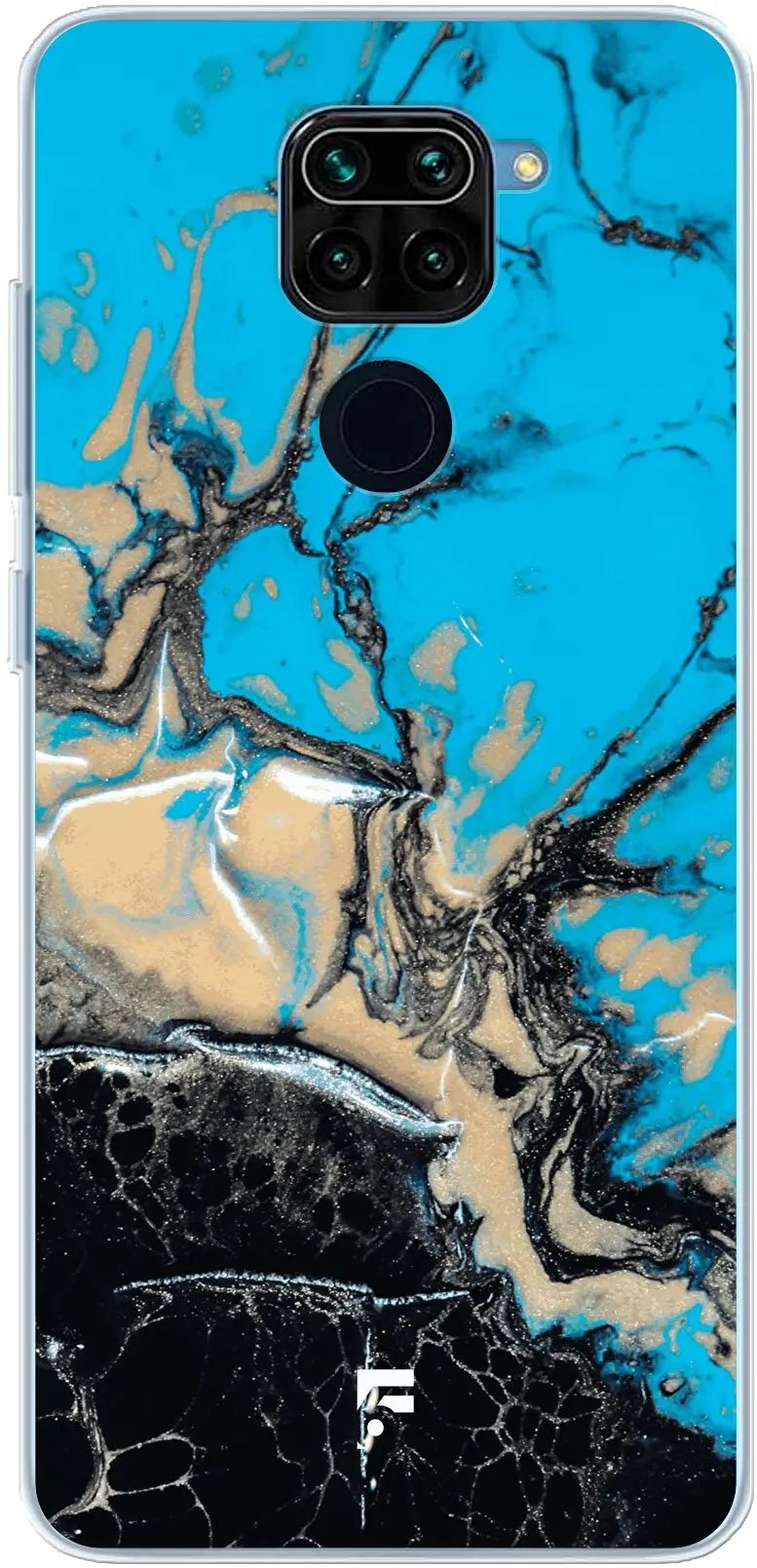 Blue meets Dark Marble Redmi Note 9